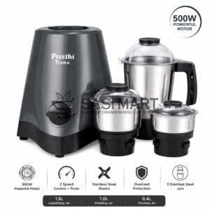 Preethi TIARA 500W Mixer Grinder